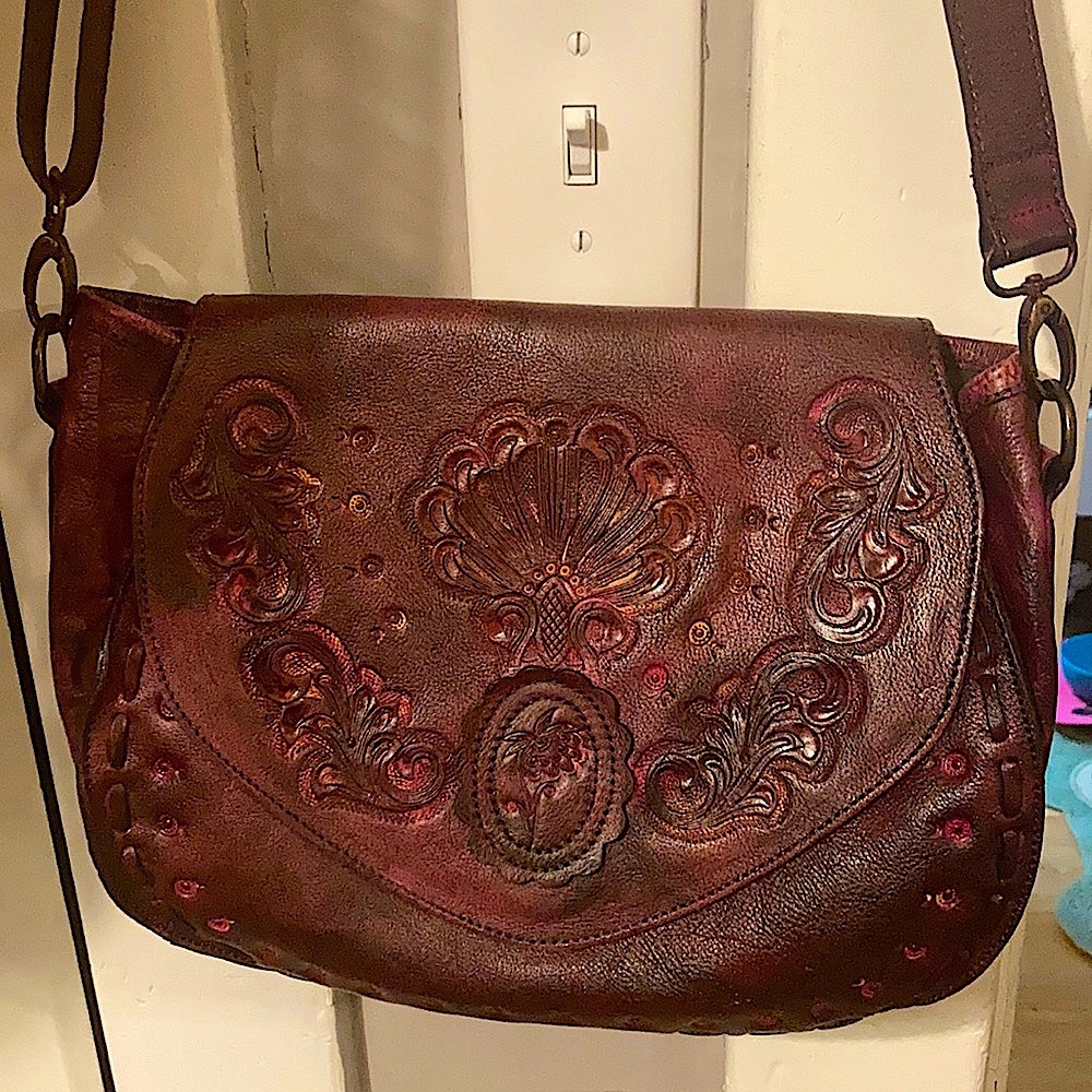 Anna Sui x Bed Stu crossbody saddle bag
